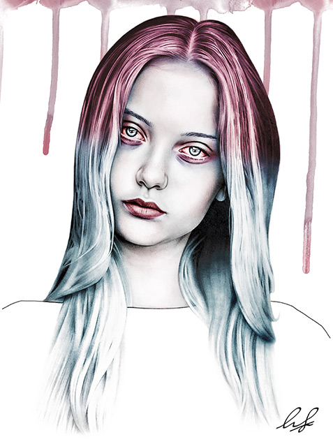 Nastya Kusakina Drawing
